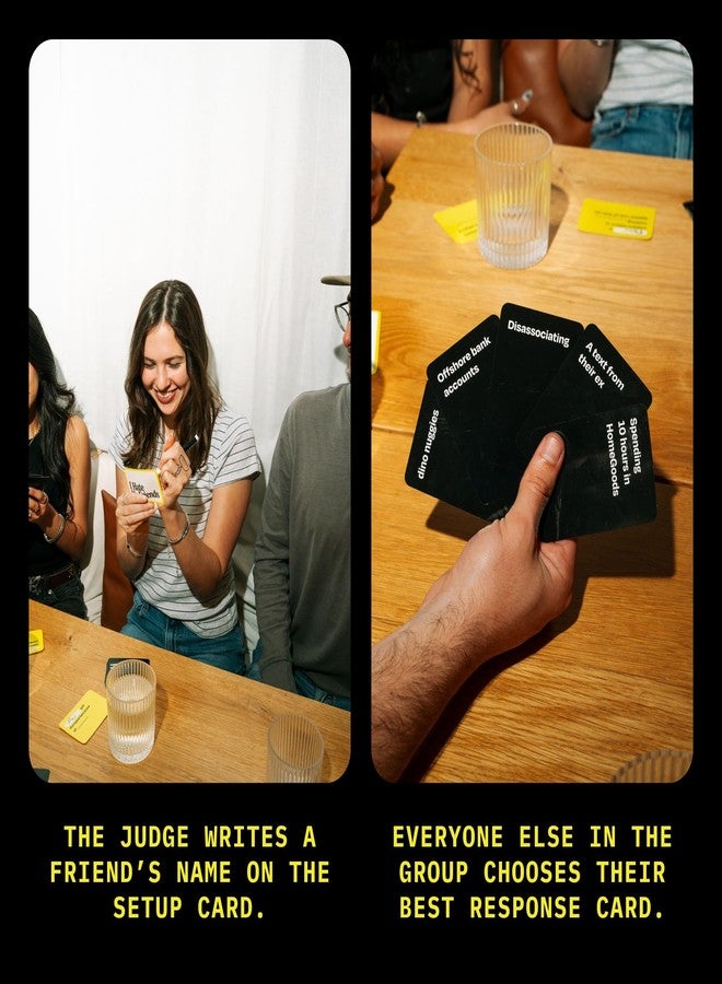 DSS Games I Hate My Friends [Hilarious Roast Party Game for Adults | Funny Friend Card Game for Game Night, Bachelorette Parties, College Parties & Girls Trips | Ages 17+ | 3+ Players] - Image 5
