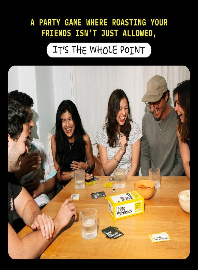 DSS Games I Hate My Friends [Hilarious Roast Party Game for Adults | Funny Friend Card Game for Game Night, Bachelorette Parties, College Parties & Girls Trips | Ages 17+ | 3+ Players] - Image 3