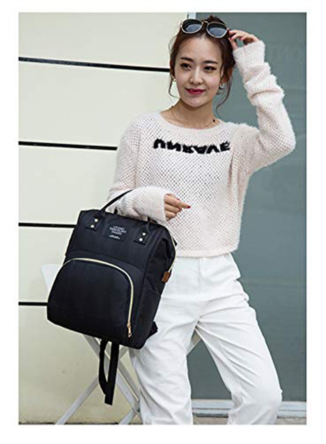 حقيبة حفاضات أطفال أنيقة متعددة الوظائف مقاومة للماء بسعة كبيرة ومتينة أثناء السفر - Image 4