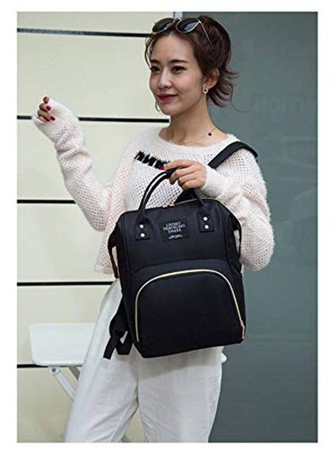 حقيبة حفاضات أطفال أنيقة متعددة الوظائف مقاومة للماء بسعة كبيرة ومتينة أثناء السفر - Image 3