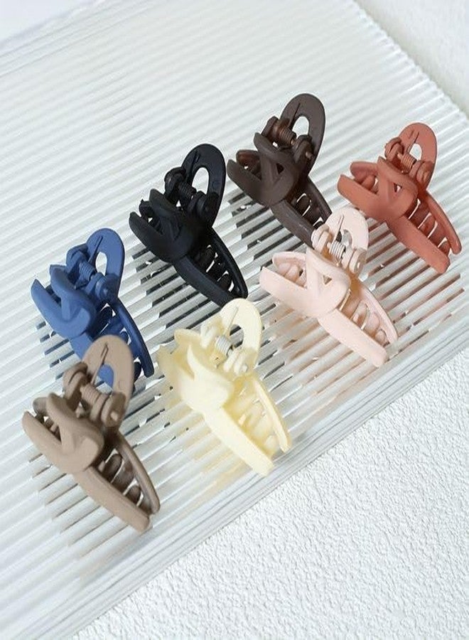 Plenteous مجموعة مشابك شعر نسائية متعددة الألوان ذات ملمس مطفي - مشابك قوية مانعة للانزلاق للشعر الكثيف والمتوسط، مجموعة مشابك شعر كبيرة، إكسسوارات شعر أنيقة (6 قطع، متعددة الألوان) - Image 2