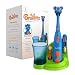 Brusheez Kidsâ€™ Electric Toothbrush Set - Safe & Effective for Ages 3+ - Parent Tested & Approved with Gentle Bristles, 2 Brush Heads, Rinse Cup, 2-Minute Timer, & Storage Base (Buddy the Bear) - Image 2