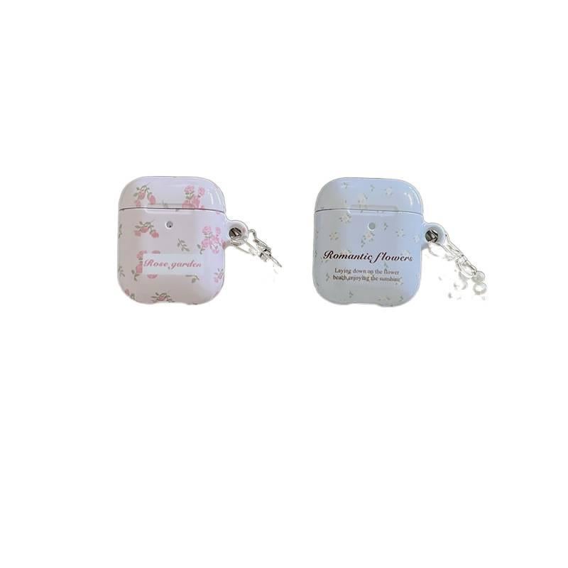 حافظة حماية متوافقة باللون وردي من البلاستيك AirPods Pro AirPods 3 مع سماعات AirPods Pro / سماعات AirPods 3 مع غطاء صلب ومع حلقة تعليق - Image 5