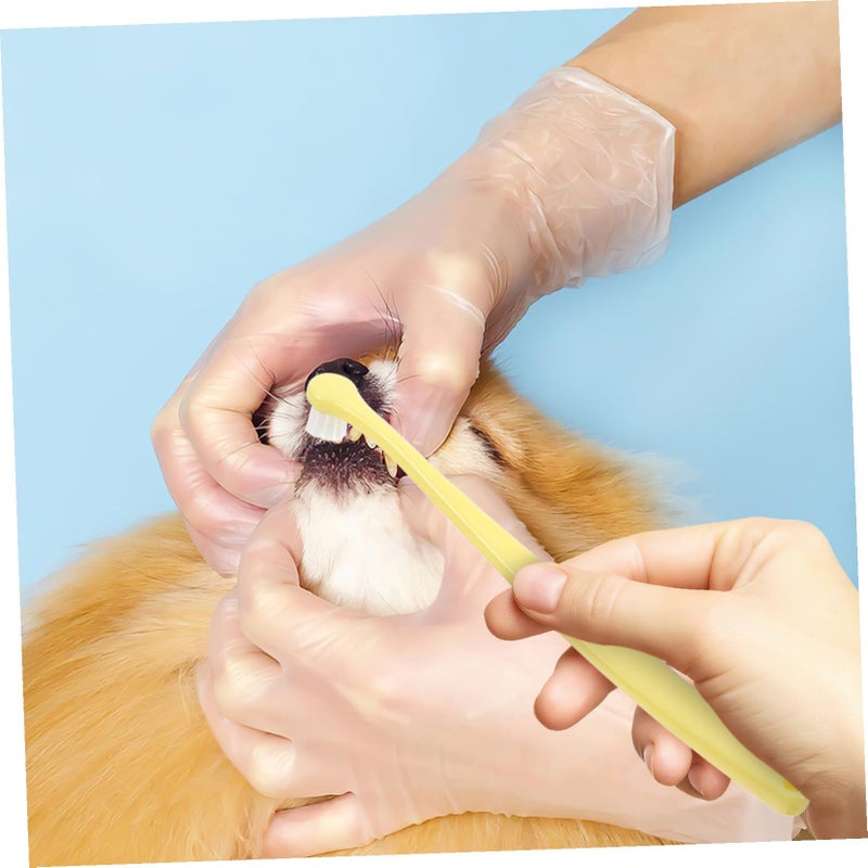 Soft Round Head Pet Toothbrush For Dogs And Cats Gentle Gum Protection And Deep Cleaning - Image 5