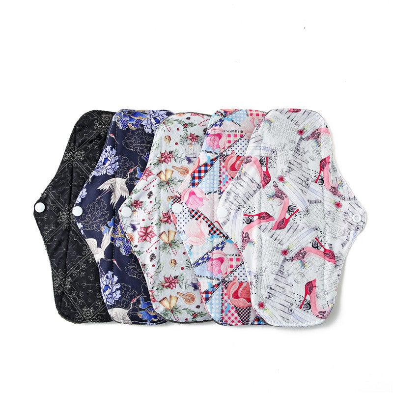 New 20 Explosions Washable Menstruation Towel Pad Bamboo Charcoal Sanitary Pad Physiological Menstruation Towel Sanitary Towel - Image 3