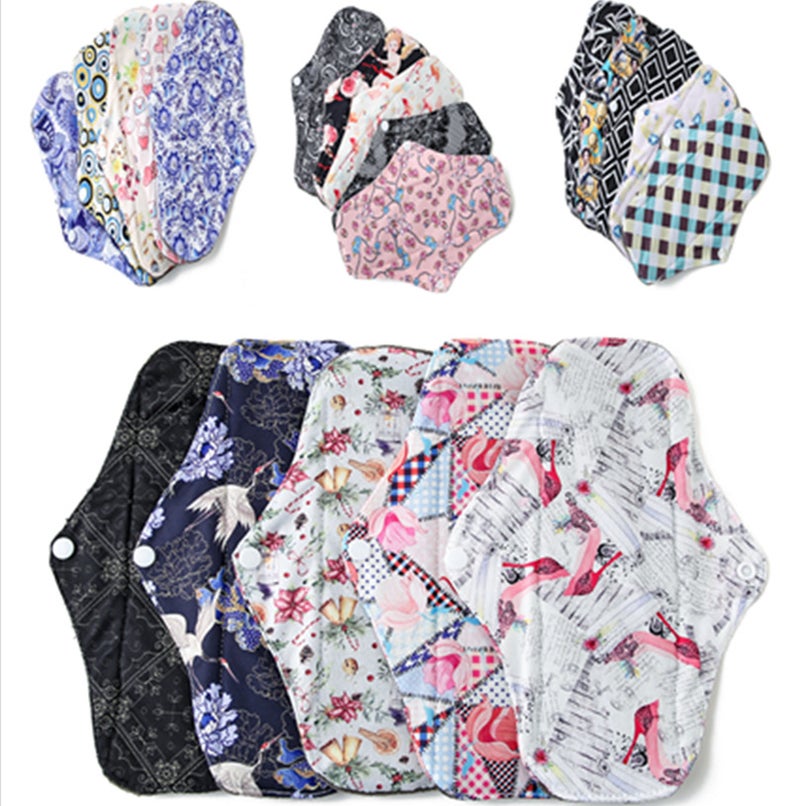 New 20 Explosions Washable Menstruation Towel Pad Bamboo Charcoal Sanitary Pad Physiological Menstruation Towel Sanitary Towel - Image 2