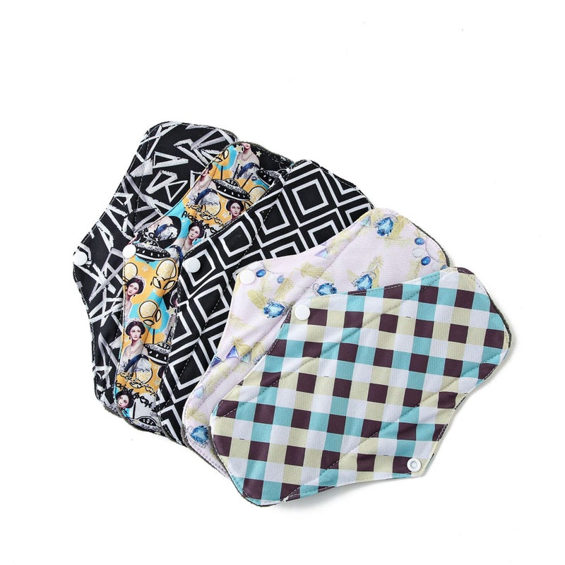 New 20 Explosions Washable Menstruation Towel Pad Bamboo Charcoal Sanitary Pad Physiological Menstruation Towel Sanitary Towel - Image 5