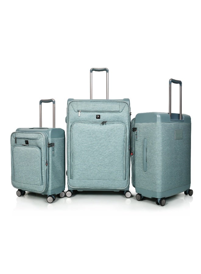 مورانو طقم حقائب سفر ماركة مورانو قماش 3 قطع  مقاس 28/24/20 بوصة - Image 1