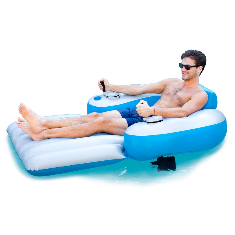Poolcandy Splash Runner Motorized Pool Lounger Splash Runner 9V Motorized Deluxe Pool Lounger