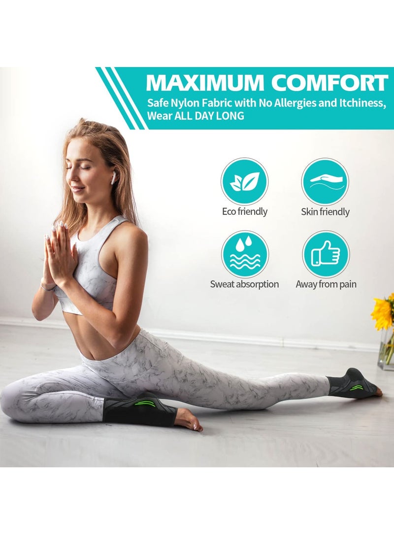 Excefore Ankle Brace Compression, 1 Pair Ankle Sleeve for Sprained Ankle, Injury Recovery, Joint Pain, Achilles Tendonitis Support, Plantar Fasciitis Sock Reduce Swelling (S)  - Image 2