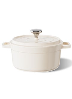 Sharpdo 20*20*10.8None Home Ceramic Non -Stick Pot Stew Soup Soup, Induction Cooker/Gas Stove Universal (2.7L/20CM) White  - Image 1