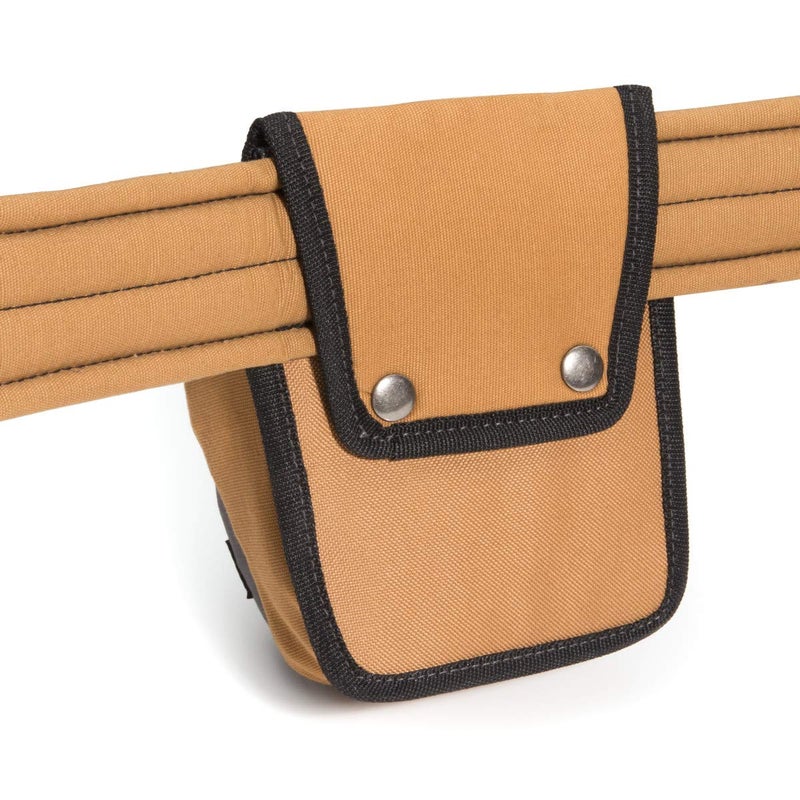 Dickies Zipper Pocket Canvas Pouch for Tool and Work Belts, Four Pockets, Cushioned Pocket, Grey/Tan - Image 3
