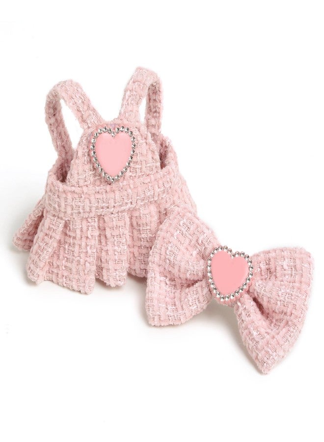 CHICHO Premium Doll Clothes for Labubu - Luxury Chic Style Set for 17cm Dolls, Doll Outfit for Display, Collectors, Gift - Cute Miniature Fashion Accessories - Pink Heart (No Dolls) - Image 2