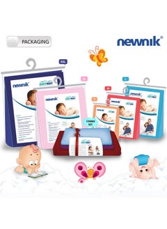 Newnik Baby Dry Sheets For Baby/Rubber Sheet For Baby/Baby Mat Waterproof/Baby Bed Protector Waterproof Combo Pack (Medium, Maroon-Firoza-Plum)  - Image 5