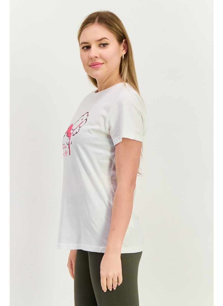 PUMA Women Sportswear Fit Short Sleeve Training T-Shirts, White  - Image 2