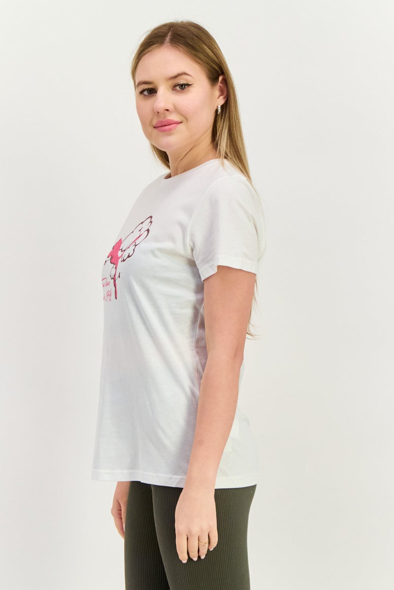 PUMA Women Sportswear Fit Short Sleeve Training T-Shirts, White - Image 2