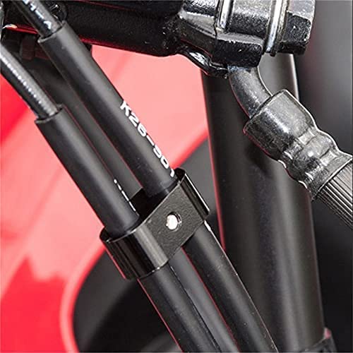 H RUO Motorcycle Brake Throttle Cable Clamp Wire Line Holder Organizer Compatible with Harley Sportster Dyna Softail - Image 2