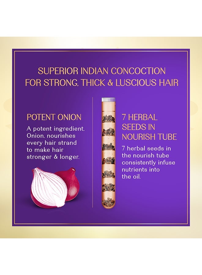 Herbsindia Onion And 7 Herbal Seeds Hair Oil With Nourish Tube 280ml - Image 3