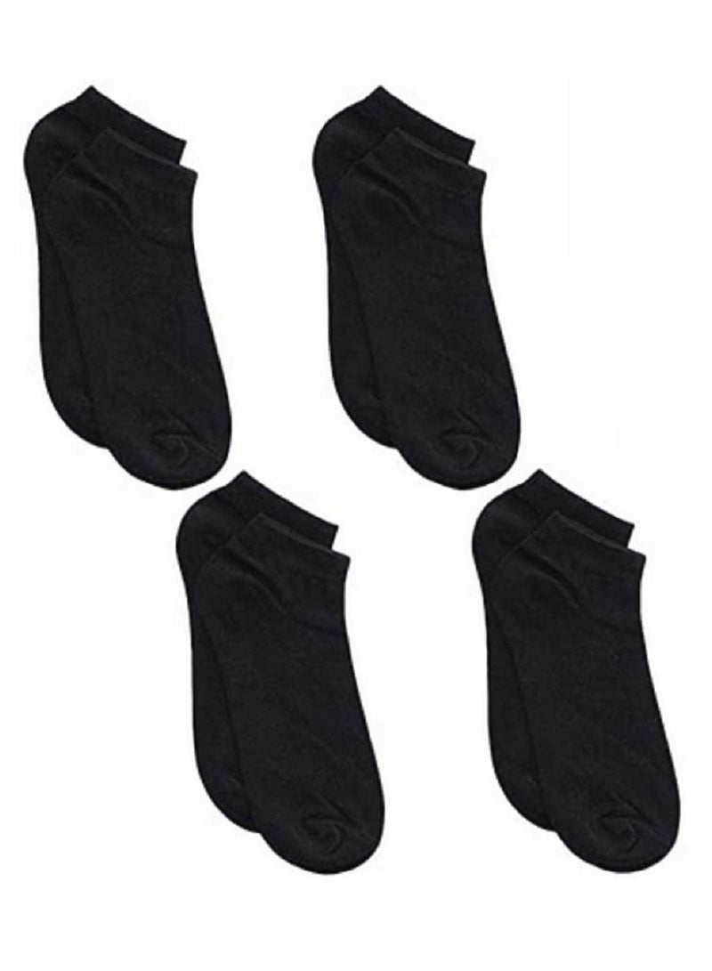 AMM 4PCS Socks For Women Black ankle no show casual soft cotton - Image 3
