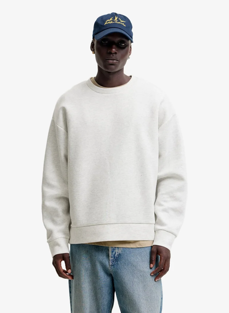 Solid Crew Neck Regular Fit Sweatshirt