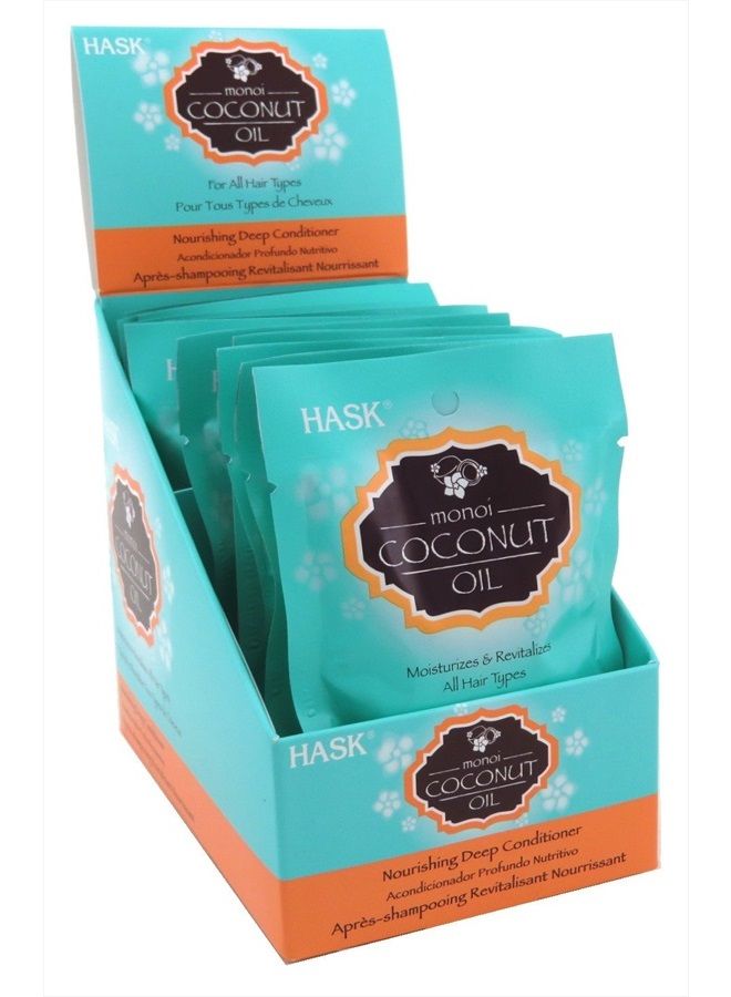 Hask Pks Monoi Coconut Oil Deep Conditioner (12 Pieces) Disply - Image 1