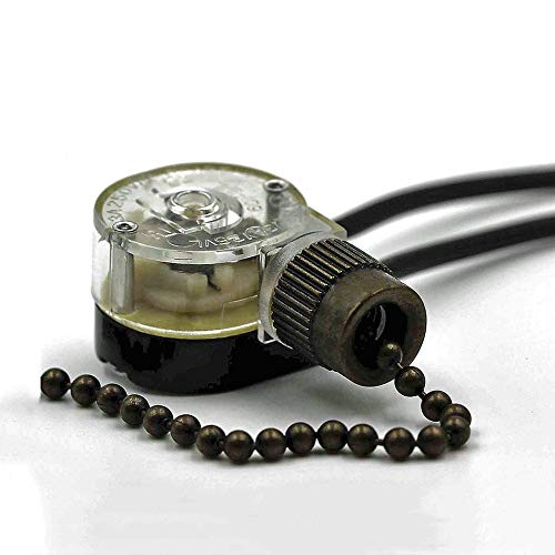 DAYONE Pull Chain Switch Zing Ear ZE-109 Ceiling Fan Switch Ceiling Fan Light Lamp Replacement 2 Pack Bronze - Image 4