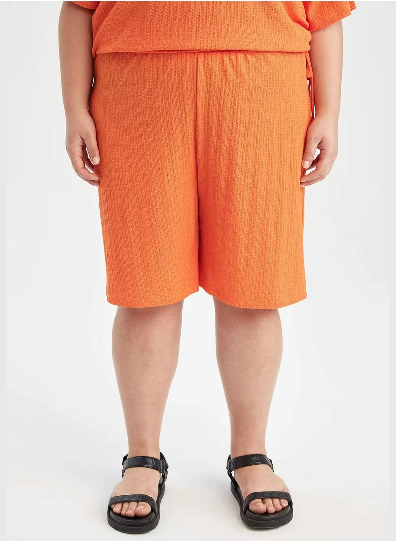 DeFacto Regular Fit Elasticated Waist Big Size Short