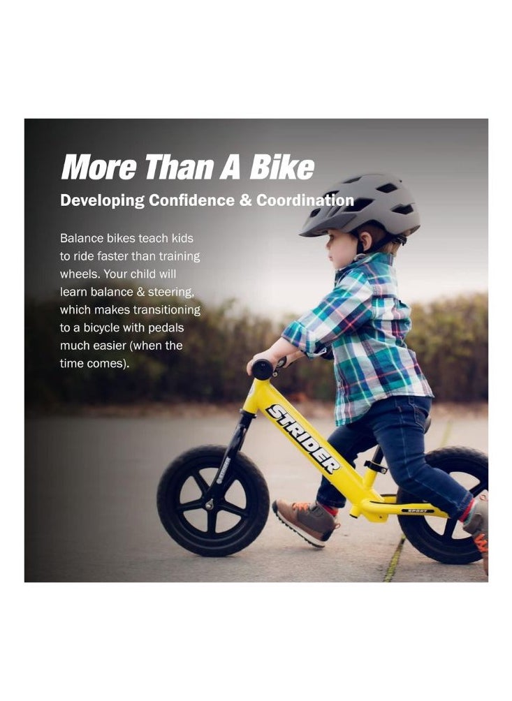 STRIDER - Strider 12” Sport Bike - No Pedal Balance Bicycle for Kids 18 Months to 5 Years - Includes Safety Pad, Padded Seat, Mini Grips & Flat-Free Tires - Tool-Free Assembly & Adjustments - Image 1