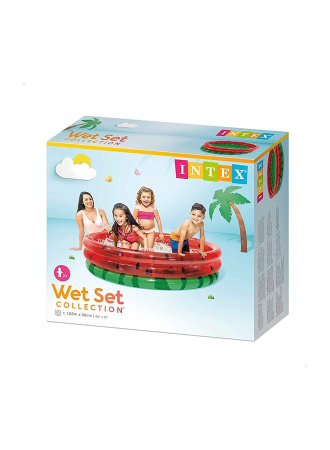 Intex - Watermelon Pool 3-Ring Shelf Box 168x38cm Ages 2+ 168x38cm - Image 2