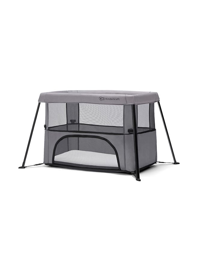 Kinderkraft Cami 3 - In - 1 Baby Cot - Grey  - Image 3