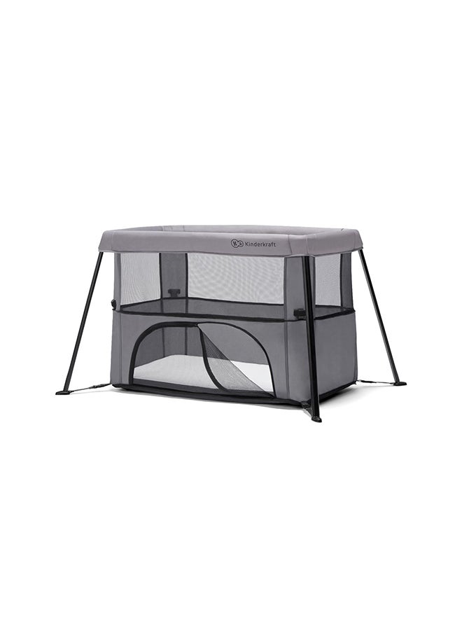 Kinderkraft Cami 3 - In - 1 Baby Cot - Grey  - Image 4