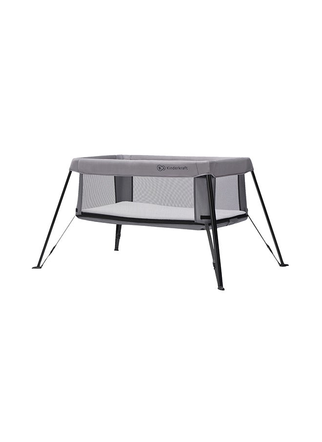 Kinderkraft Cami 3 - In - 1 Baby Cot - Grey  - Image 1