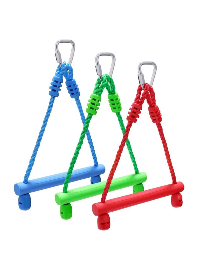 Trapeze swing bars, 3-Pack Kids - Trapeze Swing Bars for Ninja Obstacle Course Attachments -  Blue, Red  Green Color - Image 1