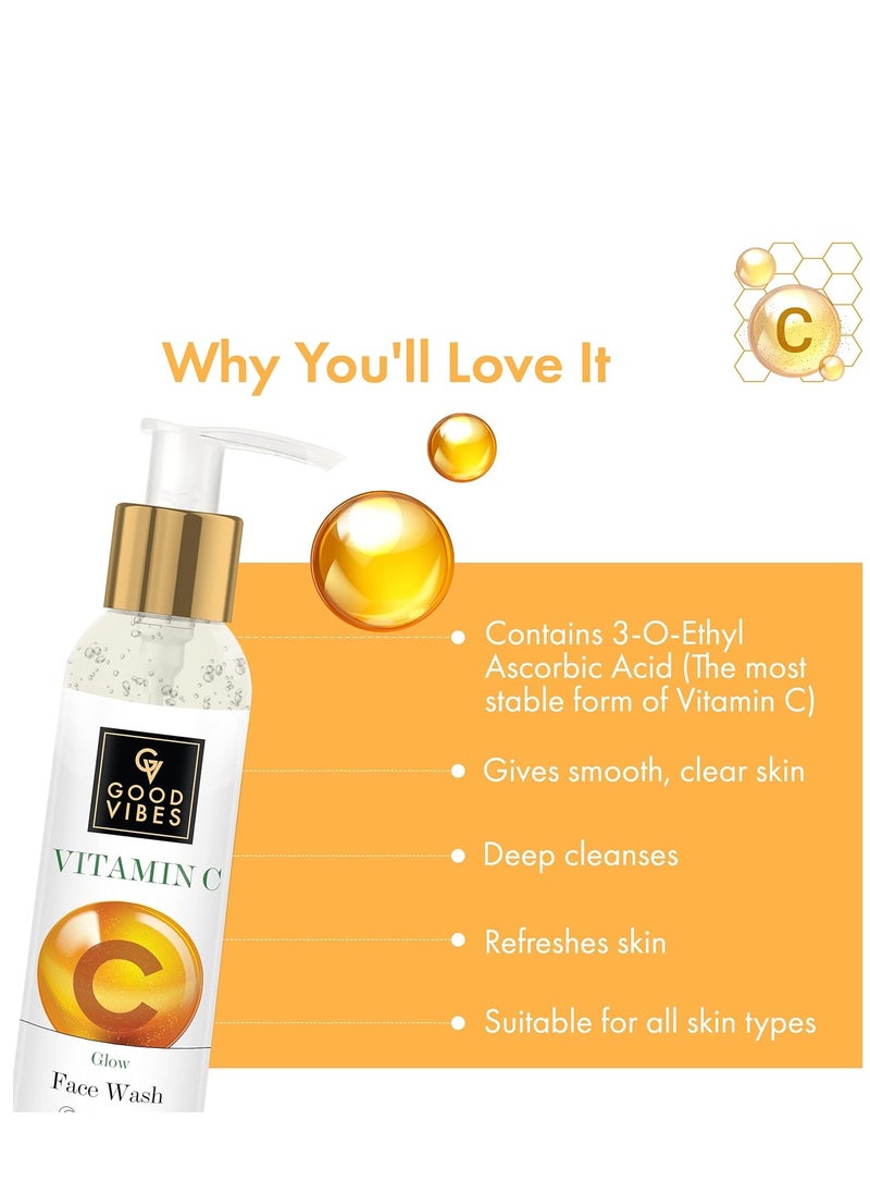Good Vibes Good Vibes Vitamin C Glow Face Wash, 120 ml  - Image 3