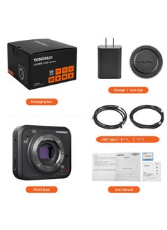 YONGNUO YONGNUO YN433 4K Digital USB Camera, for Indoor Live Streaming, Mirrorless Micro Four Thirds MFT Lens System, 4K for Panasonic LUMIX Professional Camera Lens  - Image 3