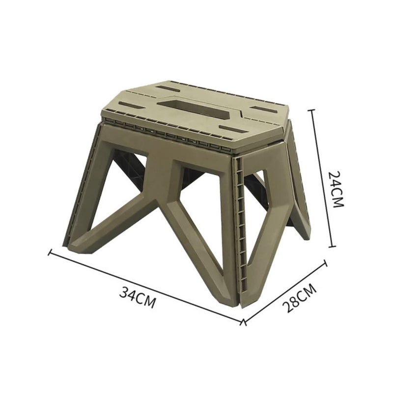 Lightweight Portable Camping Stool Square Seat for Outdoor Hiking Fishing Picnic Garden - Image 4