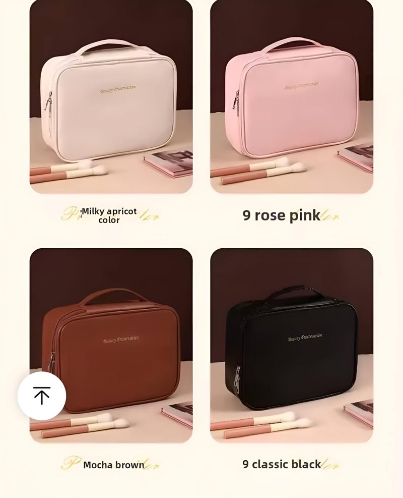 Bag - a built-in organizer for personal care and makeup supplies, shampoos, creams and accessories can easily be able, ideal for trips, gym visits and organized life (color A) - Image 2