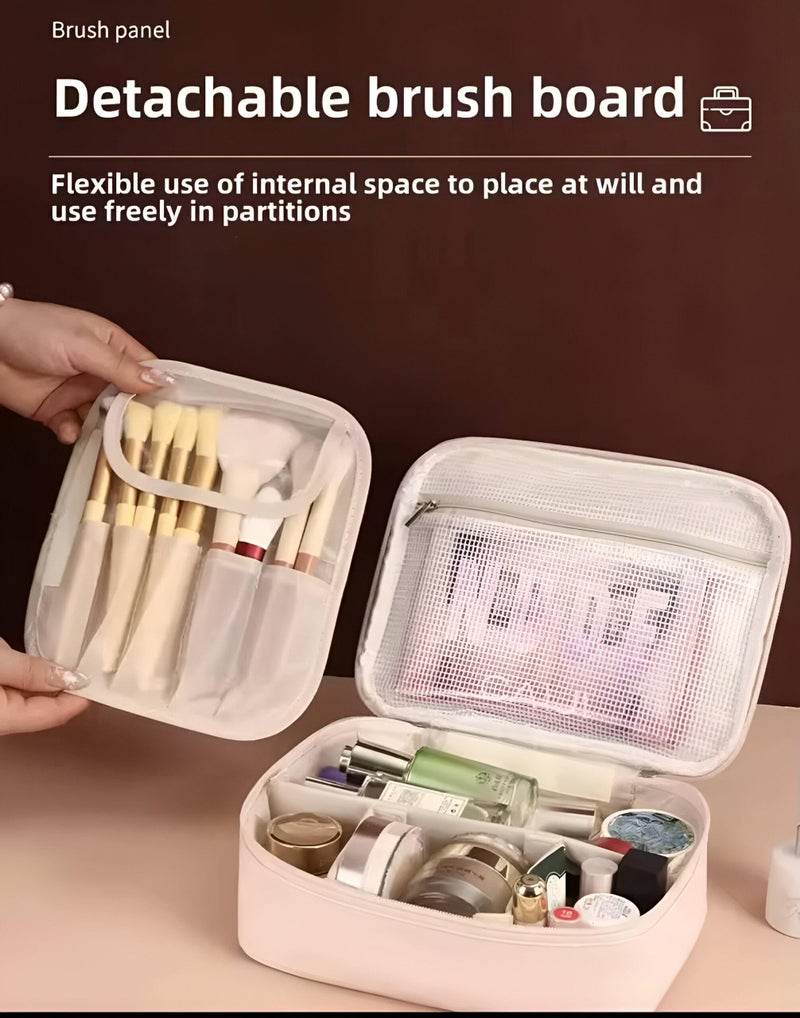 Bag - a built-in organizer for personal care and makeup supplies, shampoos, creams and accessories can easily be able, ideal for trips, gym visits and organized life (color A) - Image 4