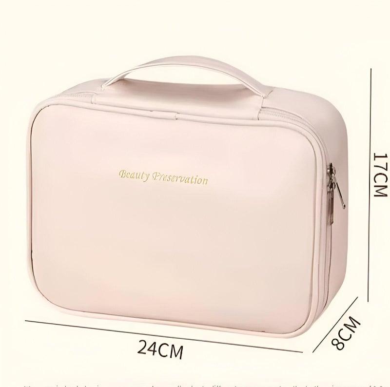 Bag - a built-in organizer for personal care and makeup supplies, shampoos, creams and accessories can easily be able, ideal for trips, gym visits and organized life (color A) - Image 3