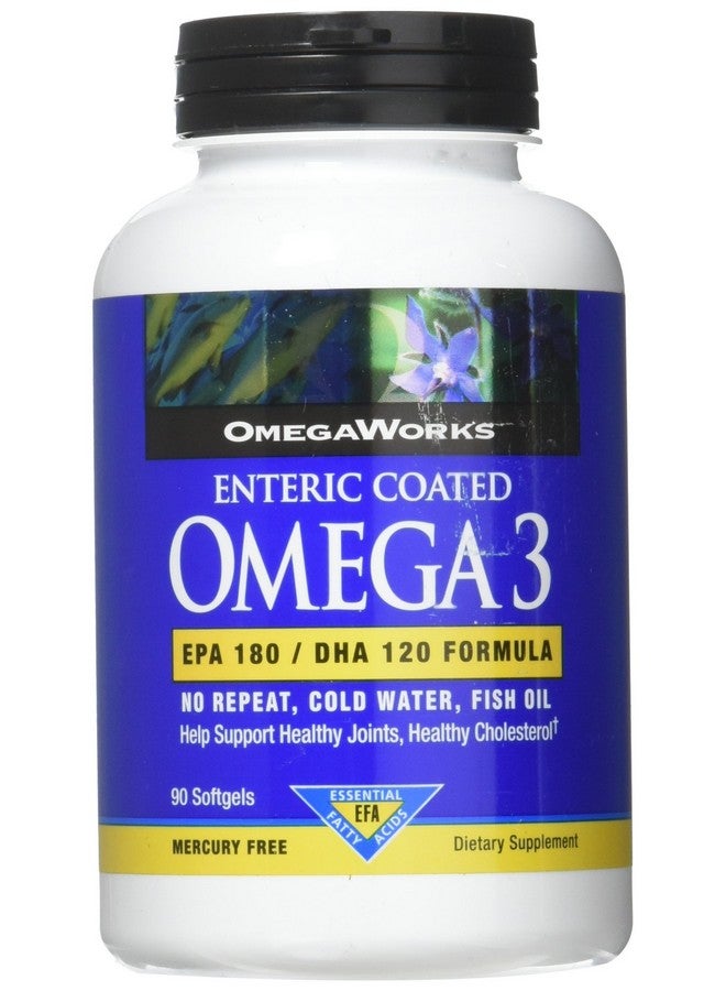 WINDMILL OmegaWorks Super Omega 3, EPA / DHA Fatty Acids, Healthy Joints, Enteric Coated 90 softgels, 90 servings - Image 1
