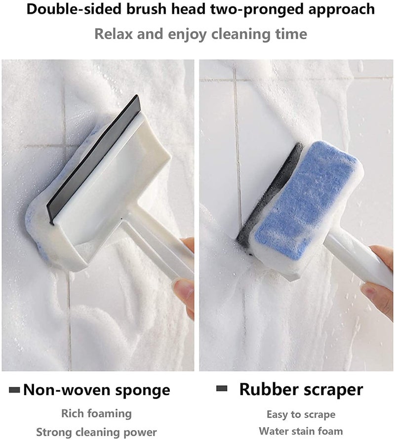 Kunya® 2-in-1 Multi-Purpose Glass Cleaning Squeegee Wiper for Shower Door, Car Windshield, and Glass Window - Window Cleaner Windshield Cleaning Sponge and Rubber Squeegee (1) - Image 4