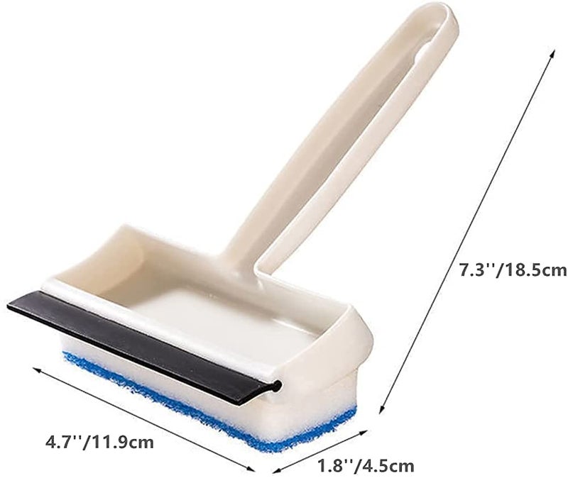 Kunya® 2-in-1 Multi-Purpose Glass Cleaning Squeegee Wiper for Shower Door, Car Windshield, and Glass Window - Window Cleaner Windshield Cleaning Sponge and Rubber Squeegee (1) - Image 2