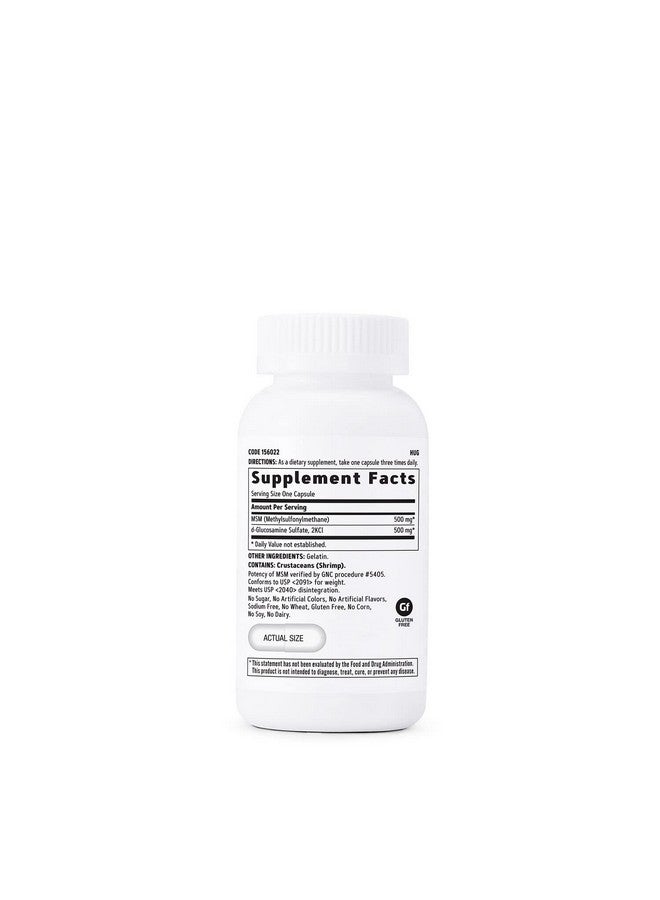 GNC Msm/Glucosamine 500Mg/500Mg 90 Capsules Supports Joint Function And Joint Cartilage - Image 3