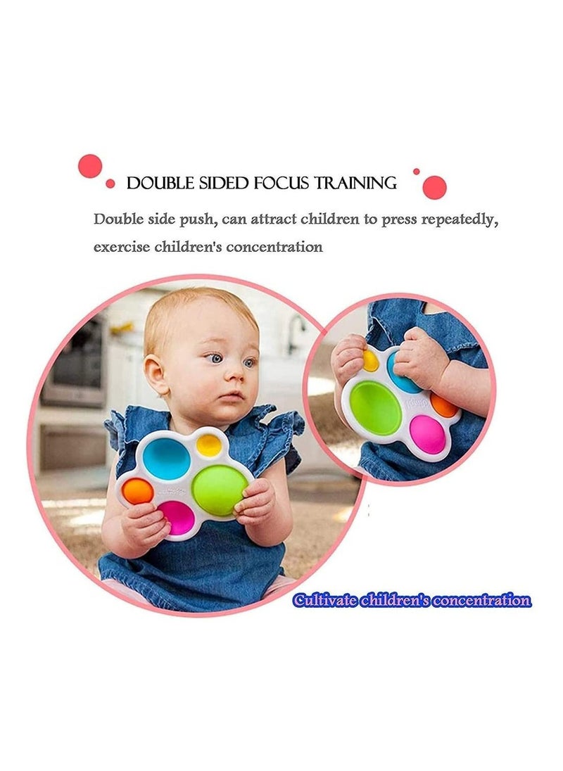 Y&D Baby Sensory Toys, Dimple Toys for Toddlers, Simple Fidget Silicone Flipping Board Early Development Color Kids Form 1-3 Years Old  - Image 4