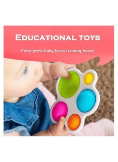 Y&D Baby Sensory Toys, Dimple Toys for Toddlers, Simple Fidget Silicone Flipping Board Early Development Color Kids Form 1-3 Years Old  - Image 2