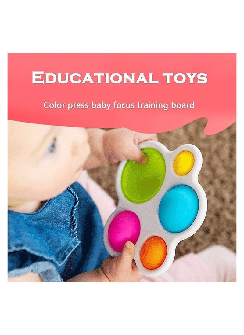 Y&D Baby Sensory Toys, Dimple Toys for Toddlers, Simple Fidget Silicone Flipping Board Early Development Color Kids Form 1-3 Years Old  - Image 2