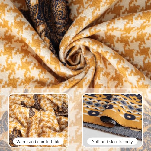 EXTREE Scarfs for Women Pashmina Silky Shawl Wrap for Evening Dressing Blanket Open Front Poncho Cape - Image 2