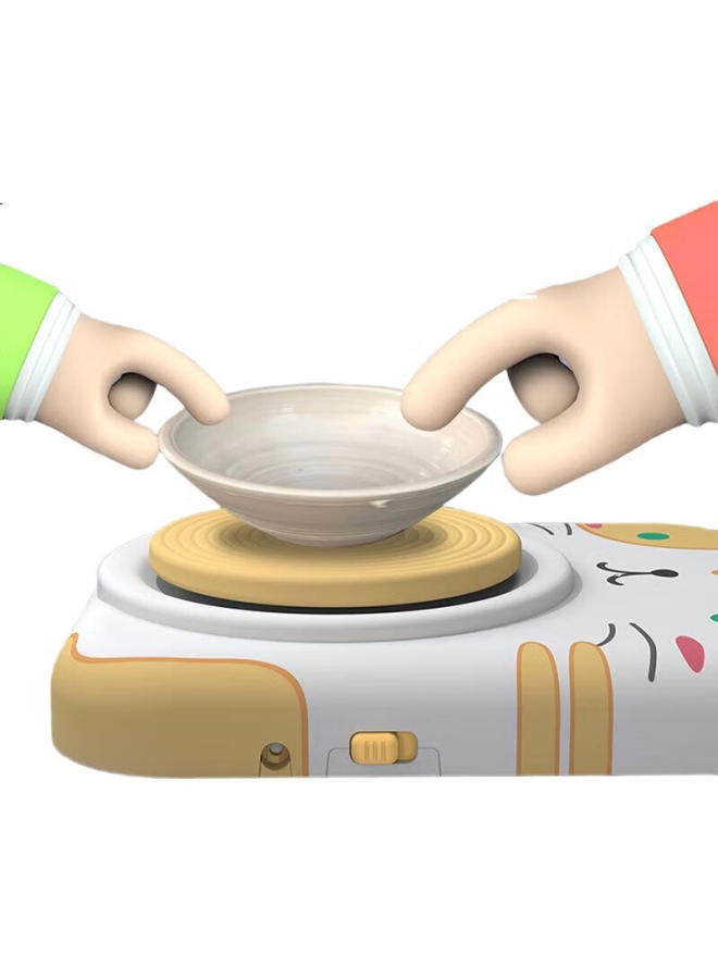 Xst Children'S Toy Pottery Machine, Soft Clay, Elementary School Students' Handmade Diy Special Clay Material Kit, 8-Color Painting, Birthday Gift - Image 3