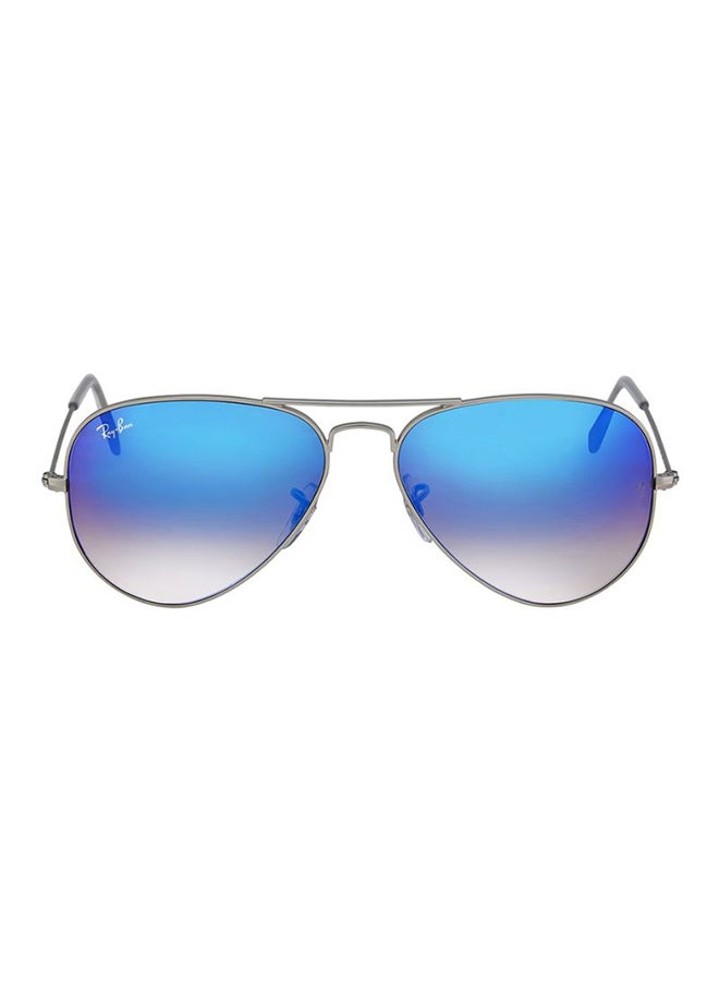 راي بان Unisex Aviator Sunglasses - RB3025-019/8B - Lens Size: 58 mm - Silver - Image 2