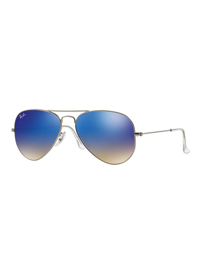 راي بان Unisex Aviator Sunglasses - RB3025-019/8B - Lens Size: 58 mm - Silver - Image 1
